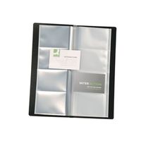 q-connect polypropylene name business card holder 160 card - kf03664