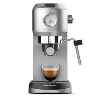 solac taste slim pro cafetera manual espresso 1l acero inoxidable