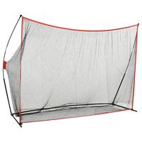 vidaxl red de practica de golpe de golf metal 356x925x215 cm