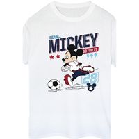 disney camiseta manga larga team football para mujer