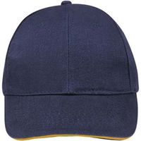 sols gorro buffalo gris naranja-gorra 6 paneles de algodon para hombre