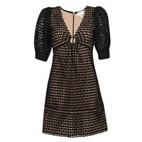 michael michael kors vestido geo eyelet mini dress para mujer