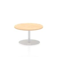 italia 600mm poseur round table maple top 475mm high leg