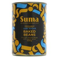 suma organic baked beans - low sugar - 400g