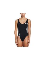 banador de natacion nike u-back one piece mujer negro