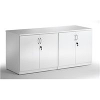 high gloss 1600mm credenza twin cupboard white