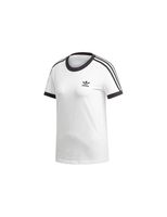 camiseta adidas 3 bandas mujer blanco