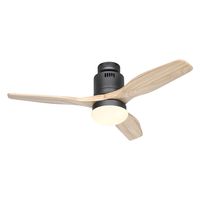 casafan aerodynamix eco 112 ventilador de techo motor dc con luz y mando 112cm madera clara