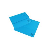 elba strongline document wallet bright manilla foolscap blue 25 pack