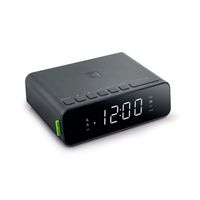 muse m175wi radio reloj con cargador wireless negro