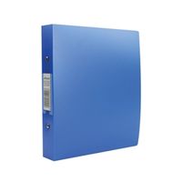 rexel budget 2 ring binder 25mm polypropylene a5 blue 10 pack