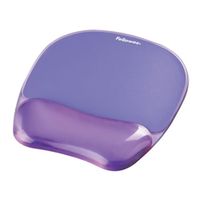 fellowes crystals gel purple mouse pad 9144103