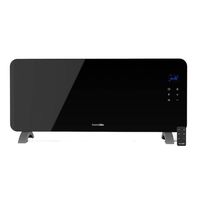 universal blue cala conta 3020b convector placa de cristal 2000w negro