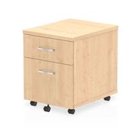 impulse mobile pedestal 2 drawer maple - i000244