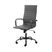 silla de oficina en polipiel gris al107115xl54xp63 cm