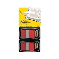 post-it index tabs dispenser with red tabs 2 pack 680-r2eu