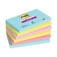 post-it super sticky notes 76x127mm miami pack of 6 655-6ss-mia