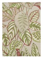 alfombra verde de lana sand calathea olive 140 x 200cm