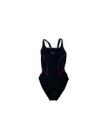 banador de natacion aquarapid costume intero black grey mujer