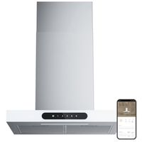 ciarra cd6102w campana extractora con control tactil y wifi 60cm 650m3h clase a blanco