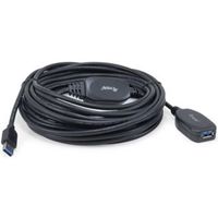 cable alargador usb 30 equip a usb 30 macho-hembra 10m negro