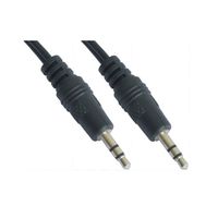 cable audio estereo jack 35mm nanocable 5m macho-macho negro