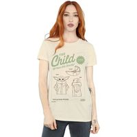 disney camiseta manga larga the mandalorian the child figure para mujer