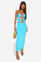 falda maxi super elastica con detalle de ribete azure