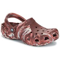 crocs zuecos classic marbled clog para mujer