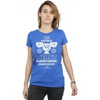 national lampoons christmas va camiseta manga larga merry christmoose para mujer