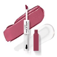 labial liquido 2 en 1 mega last lock n shine lip color  gloss - wet n wild utaupia