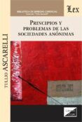 principios y problemas de las sociedades anonimas