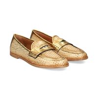 as98 mocasines mujer - dorado talla 40