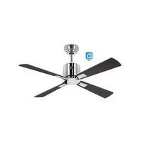 ventilador de techo con wifi casafan 948141w eco neo iii 103cm cromo brillanteplateado y wengue