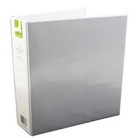 q-connect presentation 50mm 4d-ring binder a4 white pk 6 - kf01333q