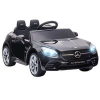 aiyaplay coche electrico para ninos de 3 anos mercedes slc 300 negro