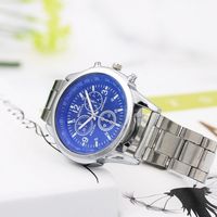 nuevos hombres de moda reloj de cuarzo blu-ray gift correa de acero reloj hombres regalos reloj hombres al por mayor harina