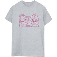 disney camiseta manga larga chip n dale nuts about you para mujer