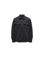 camisa only  sons ash ovr woolen look pkt black hombre