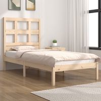 vidaxl estructura de cama sin colchon madera maciza de pino 90x200 cm