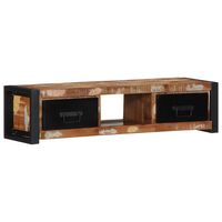 vidaxl mueble para la tv 100x30x25 madera maciza reciclada