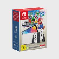 nintendo switch oled blanca espanola  super mario broswonder preinstalado  suscripcion 12 meses