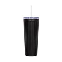 vaso termico con pajita acero inoxidable 08 litros negro