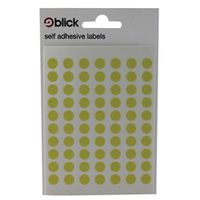 blick coloured labels in bags round 8mm dia 490 per bag - rs003458