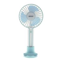 sogo mini ventilador recargable con soporte para smartphone 4w azul