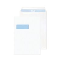 q-connect c4 envelope window self seal 90gsm white 75 pack kf07561