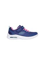 zapatillas skechers microspec max - race nina azul  rosa