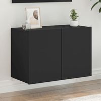 vidaxl mueble para tv de pared negro 60x30x41 cm