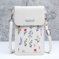 bolso cruzado con estampado floral pequeno para telefono movil con pantalla tactil cartera de hombro y monedero para mujer