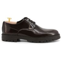 duca di morrone zapatos bajos italo - leather burgun para hombre